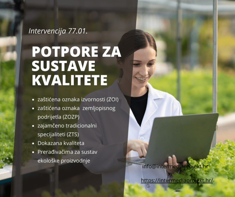 Sustavi kvalitete u poljoprivredi 77.01.